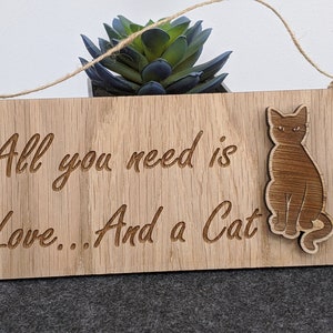 Personalisierte Katze Zeichen Neuheit Geschenke Geburtstag Haustier Kätzchen