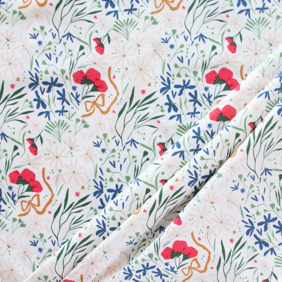 Tossed Bouquet - Wild Fronds Market by Kate Capone - Birch Fabrics - Poplin Tossed Bouquet - Wild Fronds Market by Kate Capone - Birch Fabrics - Poplin