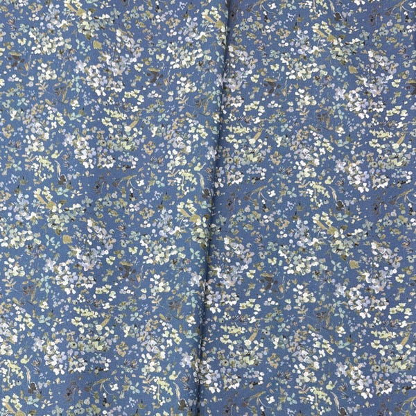 Wildflower in Blue Thistle/Floret/Kelly Ventura/Windham Fabrics/100% Quilter Weight Cotton/High Density Cotton/By the Half Yard