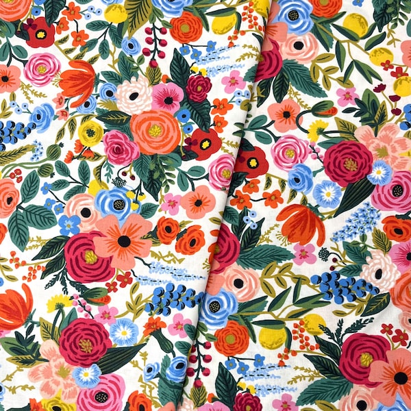 Garden Party in Cream/Wildwood/Rifle Paper Co./Cotton + Steel/RJR Fabrics/100% Quilter Weight Cotton/By the Half Yard