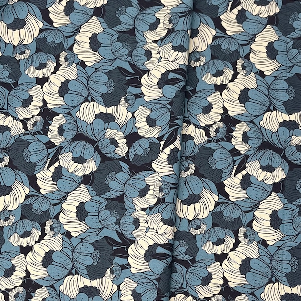 Wild Flora in Water/Scout Lake/Ash Cascade/Cotton + Steel/RJR Fabrics/100% Quilter Weight Cotton/By the Half Yard or Yard