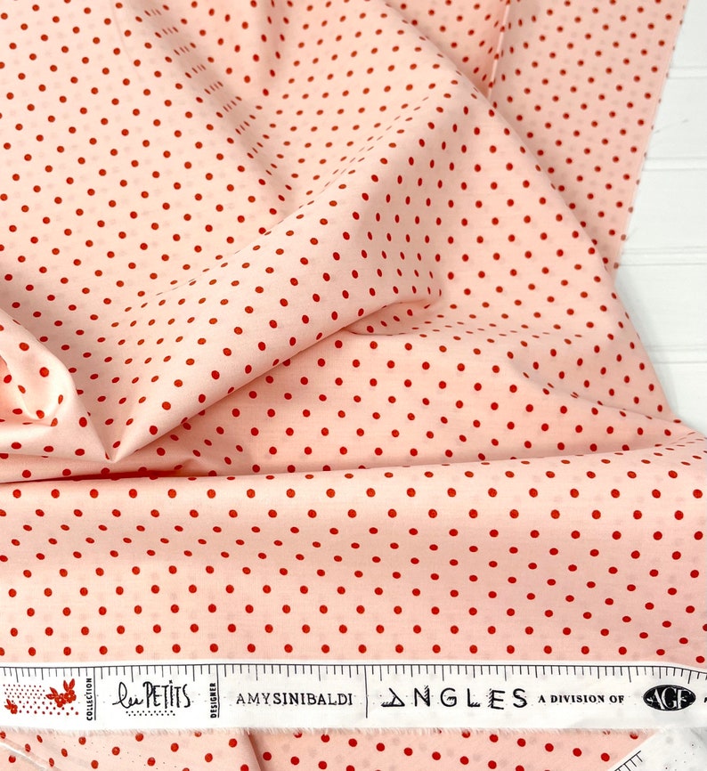 Petits Dots Rose/Les Petits/Amy Sinibaldi/Art Gallery Fabrics/100% Quilter Weight Cotton/By the Half Yard or Yard image 2