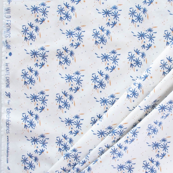 Fond Fronds - Wild Fronds Meadow by Kate Capone - Birch Fabrics - Poplin Fond Fronds - Wild Fronds Meadow by Kate Capone - Birch Fabrics - Poplin