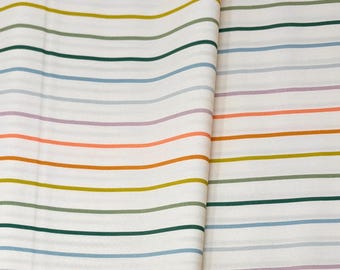CLEARANCE/Tiny Stripe Pearl/Slow Summer/Suzy Quilts/Art Gallery Fabrics/100% Quilter Weight Cotton/By the Yard
