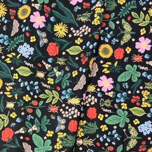 Curio in Black Metallic/Curio/Rifle Paper Co./Cotton + Steel/RJR Fabrics/100% Quilter Weight Cotton/By the Half Yard
