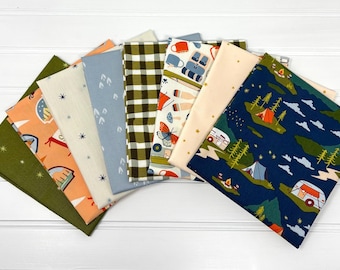 Fat Quarter/Half Yard Bundle/Curated Collection/Hand Selected/Camp Daggett/Eight Prints/100% Quilting Weight Cotton