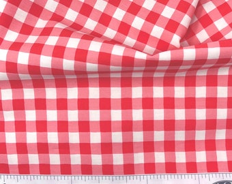 Small Plaid of My Dreams Coral/Storyteller Plaids/Maureen Cracknell/Art Gallery Fabrics/100% Quilter Weight Cotton/Half Yard or Yard