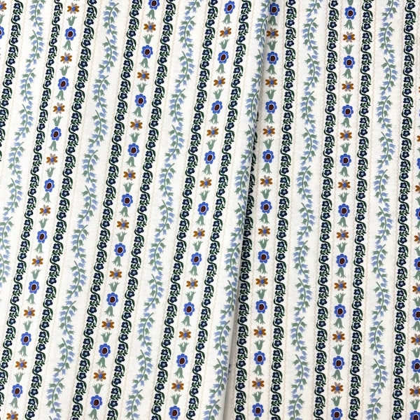 Delphine in Blue/English Rose/Rifle Paper Co./Cotton + Steel/RJR Fabrics/100% Quilter Weight Cotton/By the Half Yard