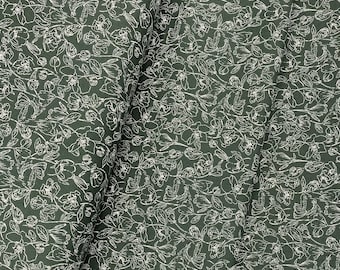 CLEARANCE/Crocus Raven/Wild Forgotten/Bonnie Christine/Art Gallery Fabrics/100% Quilter Weight Cotton/By the Yard