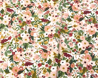 Petite Garden Party in Rose/Garden Party/Rifle Paper Co./Cotton + Steel/RJR Fabrics/100% Quilter Weight Cotton/By the Half Yard or Yard