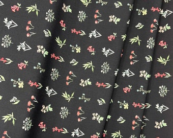 CLEARANCE/Botanical Study Dark/Picturesque/Katarina Roccella/Art Gallery Fabrics/100% Quilter Weight Cotton/By the Yard