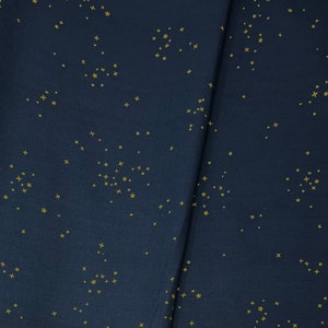 Freckles in Midnight Metallic/Cotton + Steel Basics/Cotton + Steel/RJR Fabrics/100% Quilter Weight Cotton/By the Half Yard