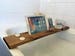 Bath Tray Caddy, Wine Glass Holder & Tablet Stand. Wooden Bathroom Shelf. 
