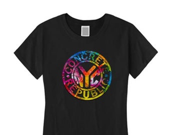 レディース グラフィティ/ヒップホップ風クルーネック T シャツ「Subway Token」グラフィック アソートカラー (サイズ Sm-4X)