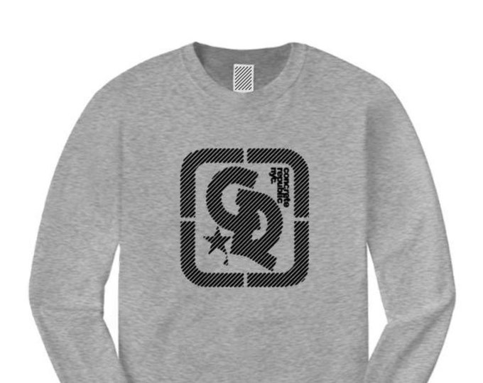 Mens long sleeve streetwear/graffiti tee, Concrete Republic logo graphic (sizes Sm-4XL)