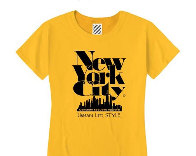 Women's New York City 'Grand Royal' graphic T-Shirt-Modern, stylish, sleek (sizes Sm-4X)