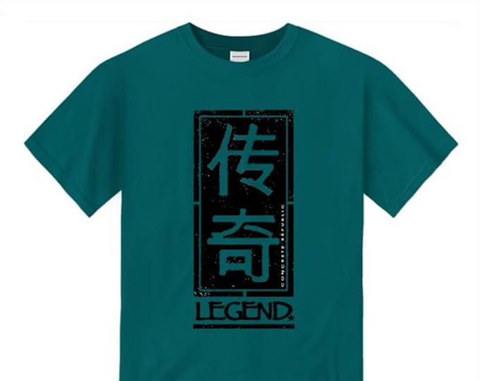 Legend, Mens Asian-Inspired urban graphic t-shirt (sizes Sm-4XL)