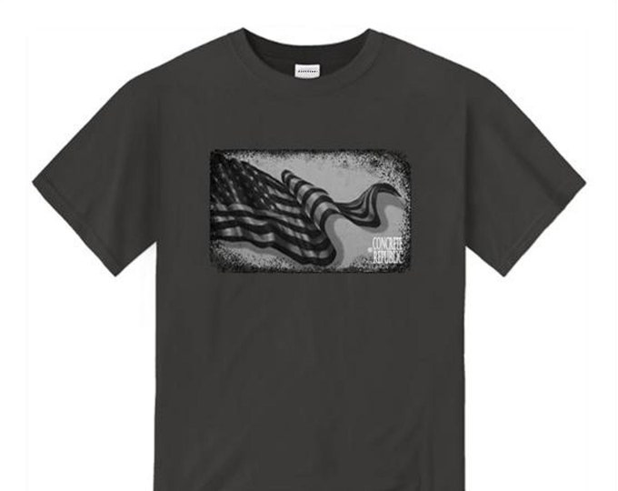 Mens American Flag Tshirt 'Resilience' graphic (sizes Sm-4XL)