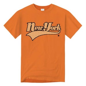 Mens &#39;New York&#39; Varsity Style Graffiti Fashion Tee (sizes Sm-4XL)