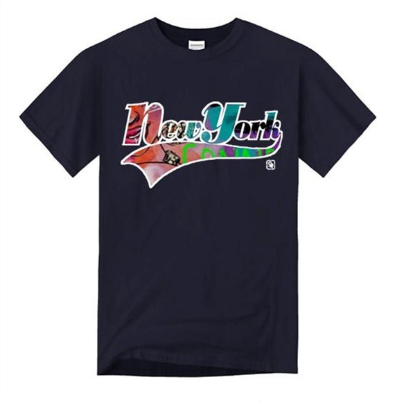 Mens 'new York' Varsity Style Graffiti Fashion Tee (sizes Sm Mens 'new York' Varsity Style Graffiti Fashion Tee (sizes Sm