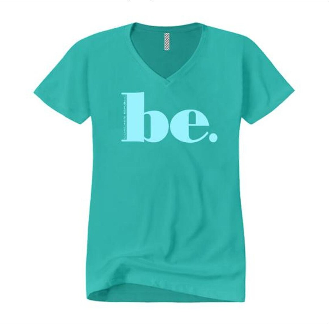 Womens be Inspirational Graphic Vneck Tshirts sizes Sm4x Etsy