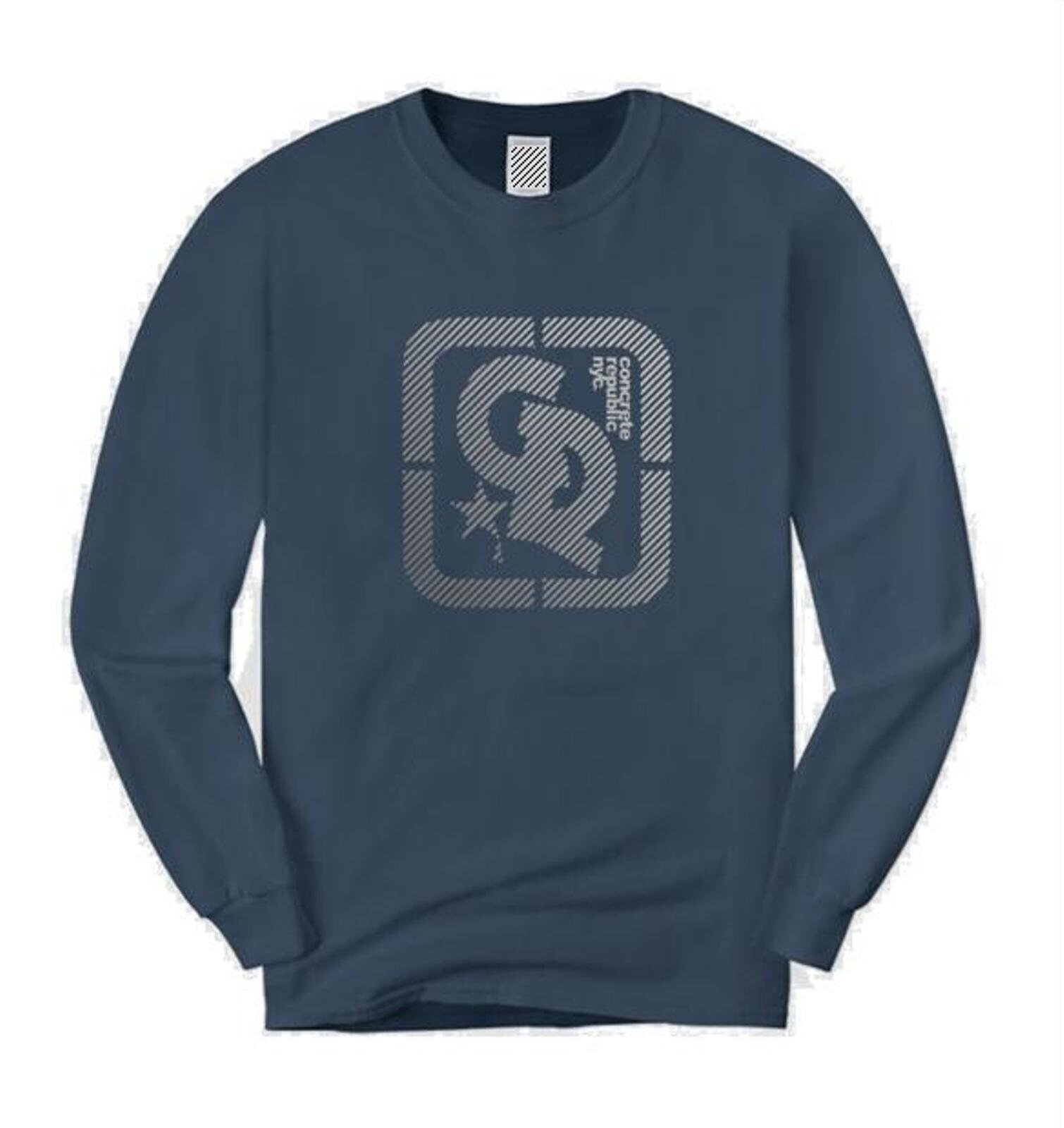 Graffiti Logo Long Sleeve T-shirt ★関税込 Mens Long Sleeve Streetwear/graffiti Tee, 'shades of Grey