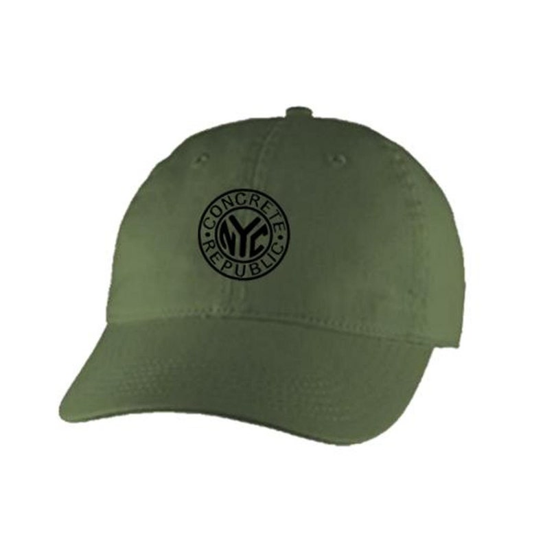 adjustable strap Embroidered-iconic NYC Subway Token graphic natural-Unisex 100/% Chino Twill Cotton army green Classic Dad Hats