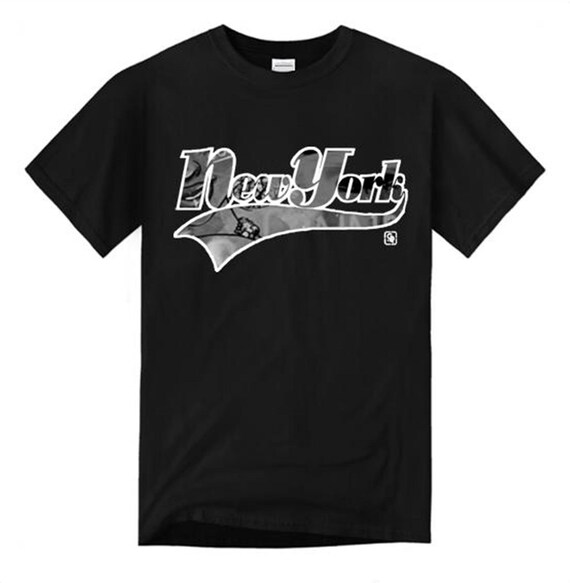 Mens 'new York' Varsity Style Graffiti Fashion Tee (sizes Sm Mens 'new York' Varsity Style Graffiti Fashion Tee (sizes Sm