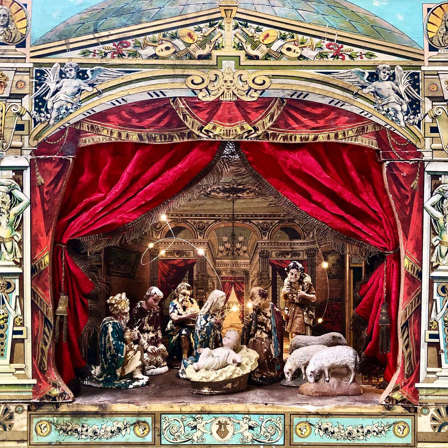 Antique French Nativity Set A And Extremely Rare Etsy