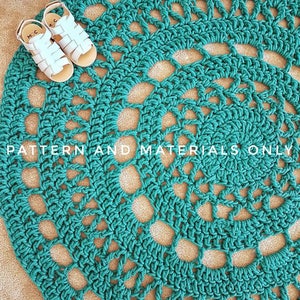 The Rachelle Rug crochet pattern