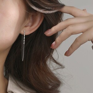 Long Back Earrings Etsy Canada