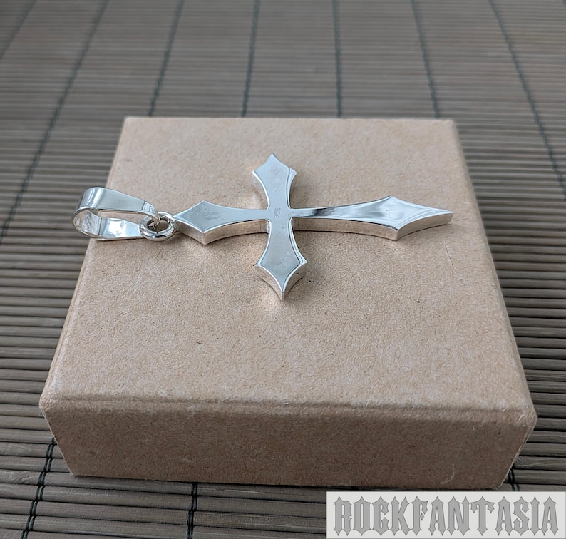 Mens Cross Solid 925 Sterling Silver Pendant Big Heavy. - Etsy