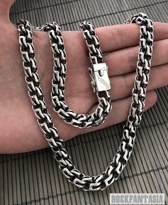 Catenina Argento Sterling Catenina In Argento Sterling 925 Stile Italiano - Pesante, Per Uomo E Donna, Regolabile, Con Marchio Di Garanzia Catenina Argento Sterling 925