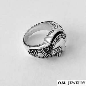 Anello Argento 925 Gladiatore Romano Handmade in Italy