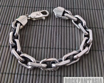 Anker schweres breites massiv 925 Sterling Silber Armband Kette Herren Karabiner Verschluss Geschenk