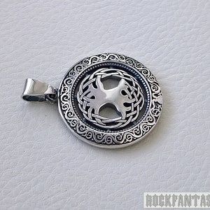 Celtic Tree of Life Solid 925 Sterling Silver Pendant Necklace Chain ...