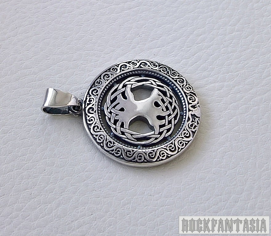 Celtic Tree of Life Solid 925 Sterling Silver Pendant Necklace Chain ...