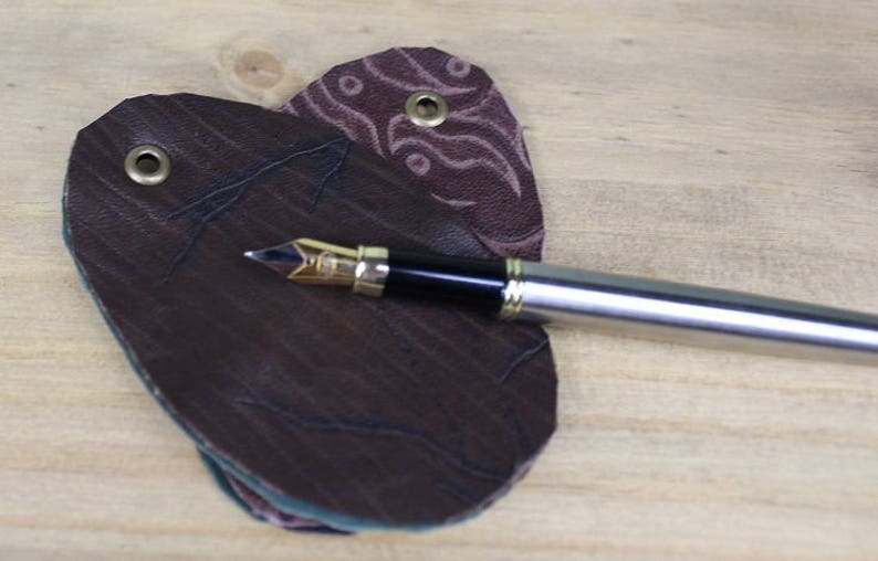 Fountain pen nib cleaners leather nib cloths pen cleaner Etsy