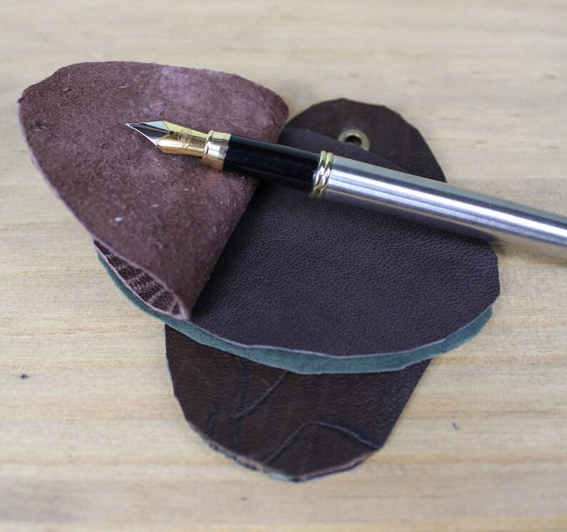 Fountain pen nib cleaners leather nib cloths pen cleaner Etsy