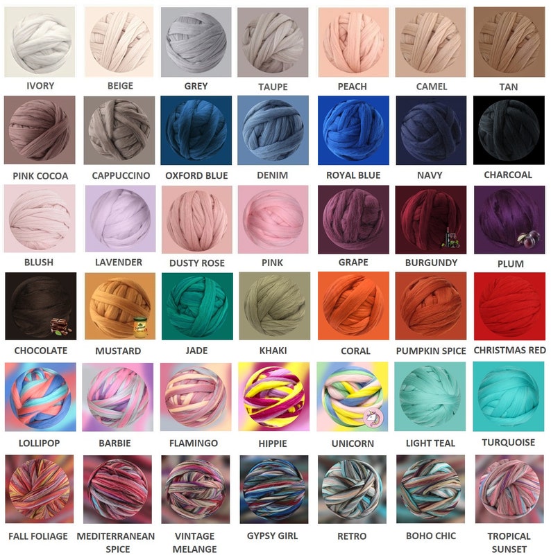Jumbo merino wool roving in bulk chunky yarn for arm knitting Etsy
