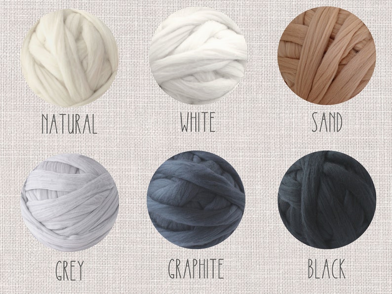 Chunky Merino Wool Blanket. Arm Knit Bulky Throw Scandi Home Decor Trendy Gift image 3