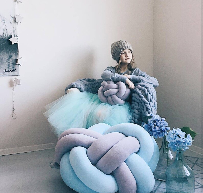 floor cushion Modern pouf floor pillow pouf pouf ottoman LargeXL knot Floor Cushion sit cushion pillow Knot Floor Pillow pouf