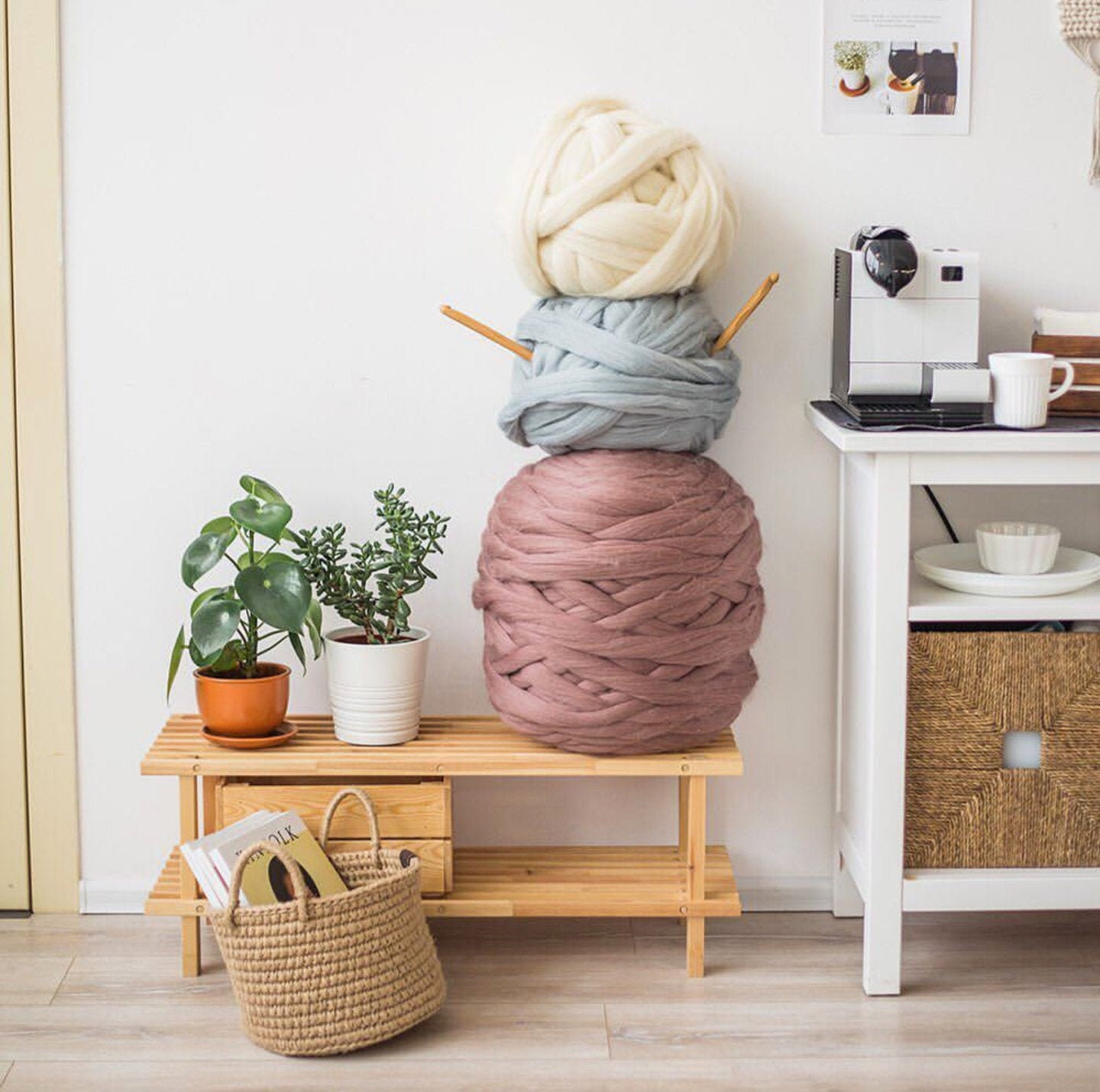 Jumbo merino wool roving in bulk chunky yarn for arm knitting Etsy