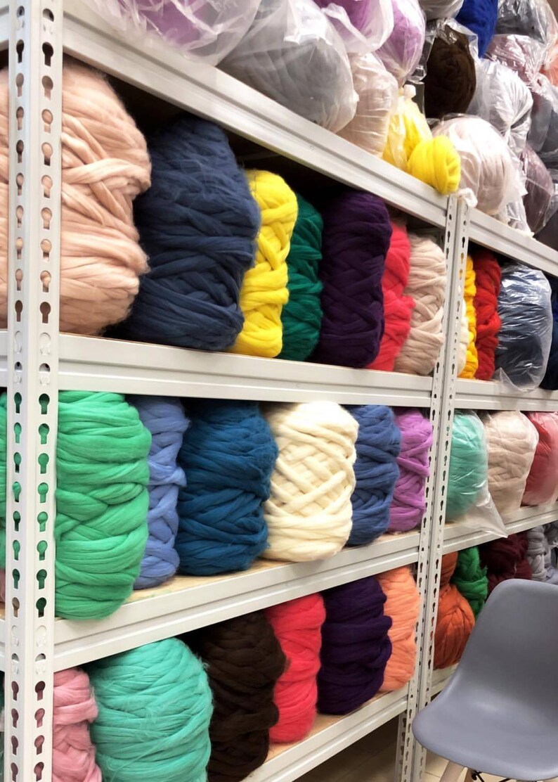 Super chunky merino wool yarns. Arm knitting giant yarn bulky Etsy