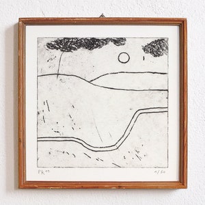 etching 7 · original etching on paper · handmade and signed · limited · abstract art · modern artwork