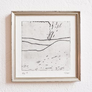 etching 2 · original etching on paper · handmade and signed · limited · abstract art · modern artwork