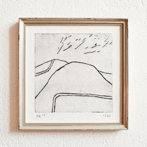 etching 3 · original etching on paper · handmade and signed · limited · abstract art · modern artwork