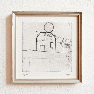 etching 1 · original etching on paper · handmade and signed · limited · abstract art · modern artwork