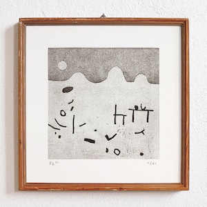 luogo incerto 11 · linoleografia originale su carta · fatta a mano e firmata · edizione limitata · arte