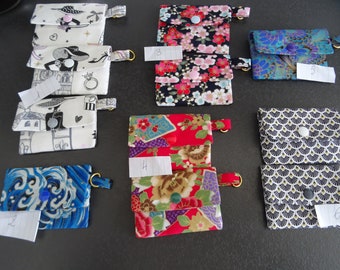 petit porte cartes  tissu Japonais